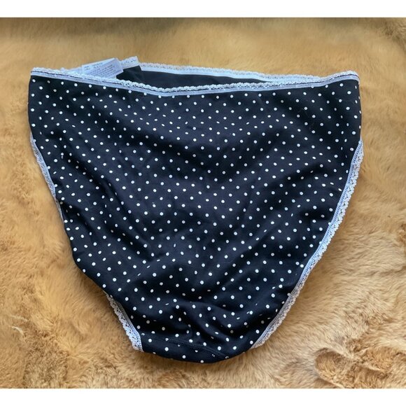 Charter Club Womens Everyday Cotton Bikini Underwear, Black/White, Size XXL, NWT - Picture 3 of 4
